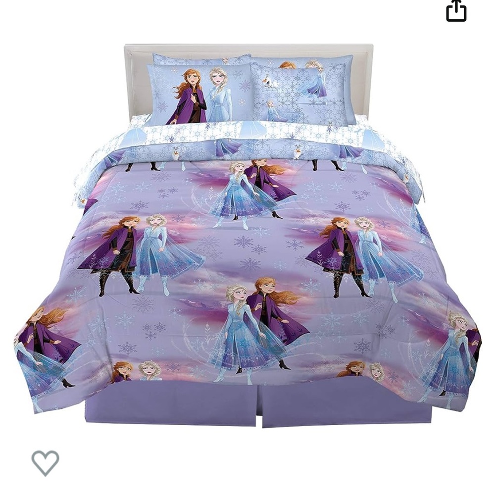Full size frozen bed set